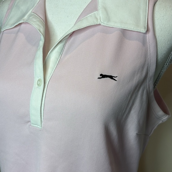 Slazenger Pink Sleeveless Collared Workout Top. XL - Picture 2 of 8